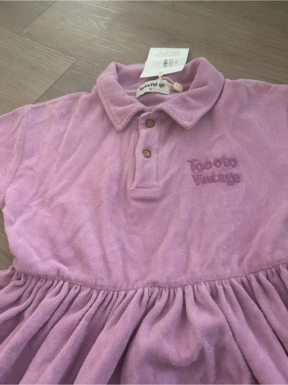 Tocoto Vintage Lilac Terry Dress - Girls